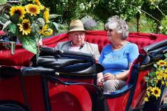 Ernst und Irene Kimeswenger, beide haben am gleichen Tag Geburtstag - Ernst hat seinen 95er, seine Frau ist um Jahre jünger