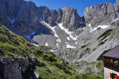 Im Kaisergebirge - Die einsamste Hütte ( Fritz-Pflaum-Hütte) auf 1874 m im inneren Kaiser