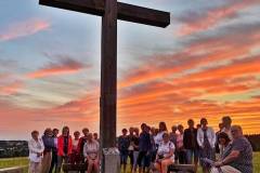 Dekanatsabschluss der kath. Frauenbewegung beim Friedenskreuz in Wolfshütte