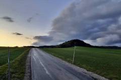 Abendstimmung - Blick von Kropfling Richtung Eckstiegl in Wiesing